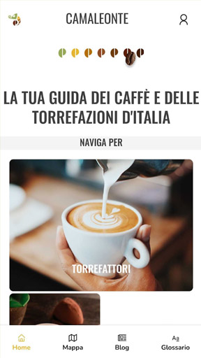 Caffè e torrefazioni d'Italia per iPhone e Android